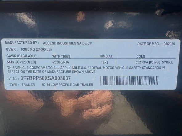 50' Low Profile Wedge (2) 12k Elec/Hyd Axles, Winch, 10' Aluminum Ramps, Spare - Wedge 3 Car Hauler/Multi Car Haulers - Stryker Dealership Group