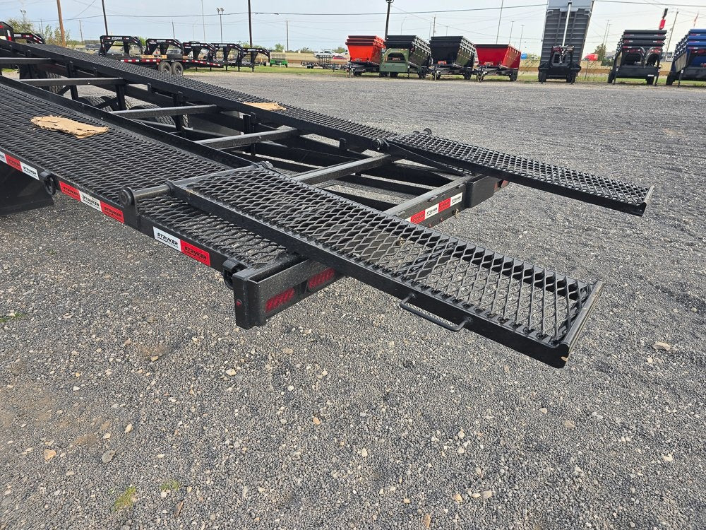 50' Low Profile Wedge (2) 12k Elec/Hyd Axles, Winch, 10' Aluminum Ramps, Spare - Wedge 3 Car Hauler/Multi Car Haulers - Stryker Dealership Group