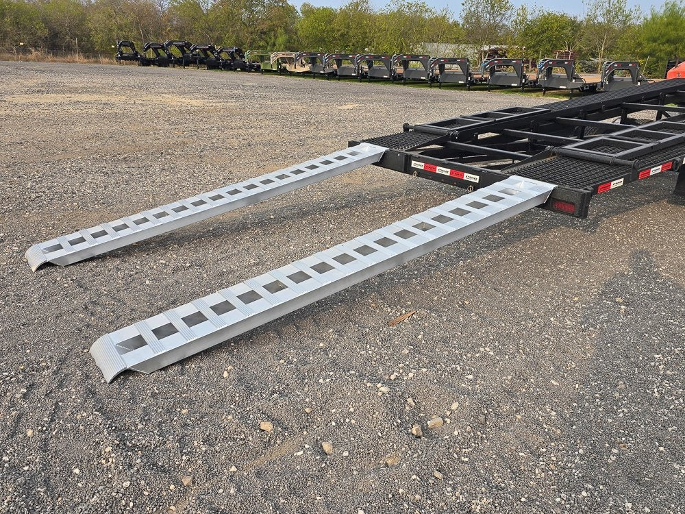 50' Low Profile Wedge (2) 12k Elec/Hyd Axles, Winch, 10' Aluminum Ramps, Spare - Wedge 3 Car Hauler/Multi Car Haulers - Stryker Dealership Group