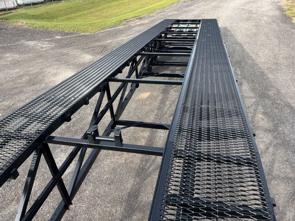 50' Wedge Car Hauler (3) 7k Axles - Winch - 14ply Tires plus Spare - 10' Aluminum Ramps - Wedge 3 Car Hauler - Stryker Dealership Group