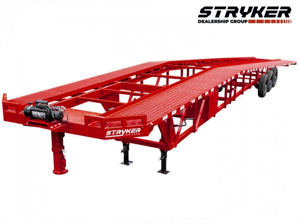 50' Wedge Car Hauler (3) 7k Axles - Winch - 14ply Tires plus Spare - 10' Aluminum Ramps - Wedge 3 Car Hauler/Multi Car Haulers - Stryker Dealership Group