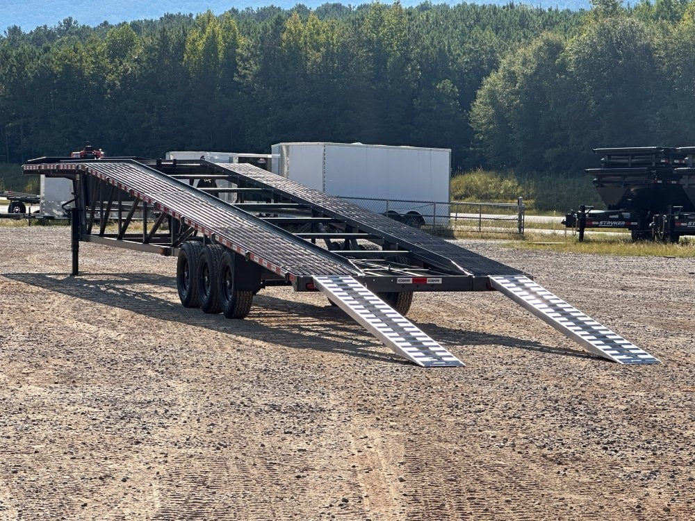 50' Wedge Car Hauler (3) 7k Axles - Winch - 14ply Tires plus Spare - 10' Aluminum Ramps - Wedge 3 Car Hauler/Multi Car Haulers - Stryker Dealership Group