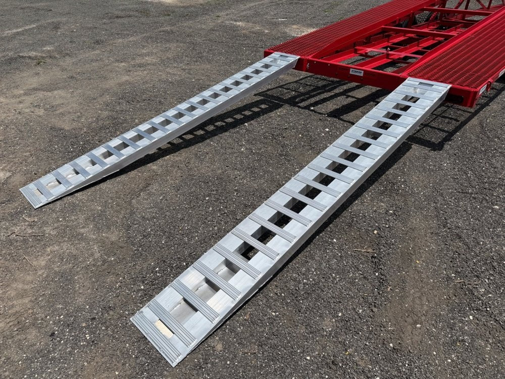 50' Wedge Car Hauler (3) 7k Axles - Winch - 14ply Tires plus Spare - 10' Aluminum Ramps - Wedge 3 Car Hauler - Multi Car Haulers - Stryker Dealership Group