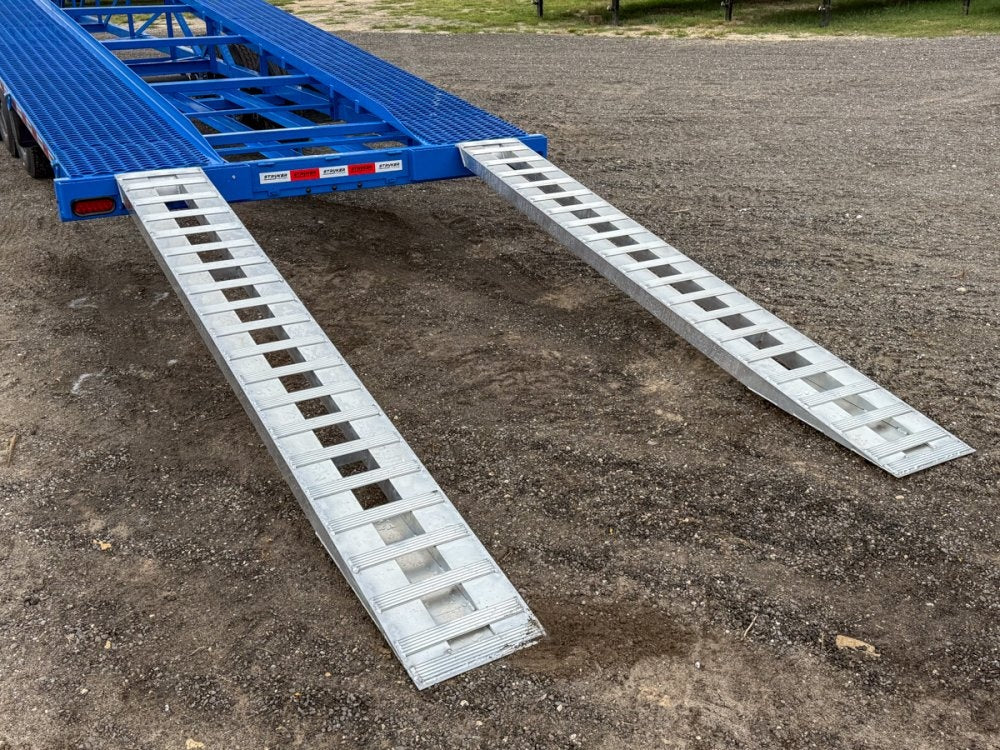50' Wedge Car Hauler (3) 7k Axles - Winch - 14ply Tires plus Spare - 10' Aluminum Ramps - Wedge 3 Car Hauler/Multi Car Haulers - Stryker Dealership Group