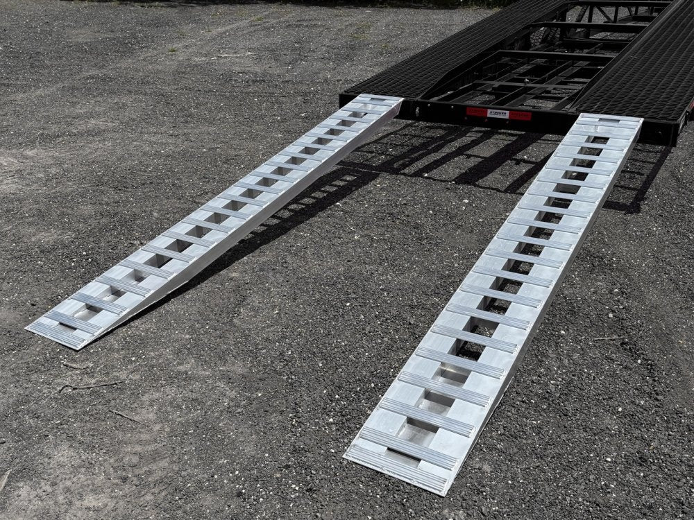 50' Wedge Car Hauler (3) 7k Axles - Winch - 14ply Tires plus Spare - 10' Aluminum Ramps - Wedge 3 Car Hauler/Multi Car Haulers - Stryker Dealership Group