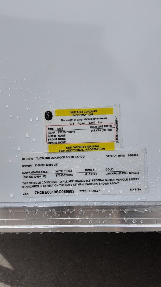 5 x 8 Enclosed - Enclosed - Stryker Dealership Group