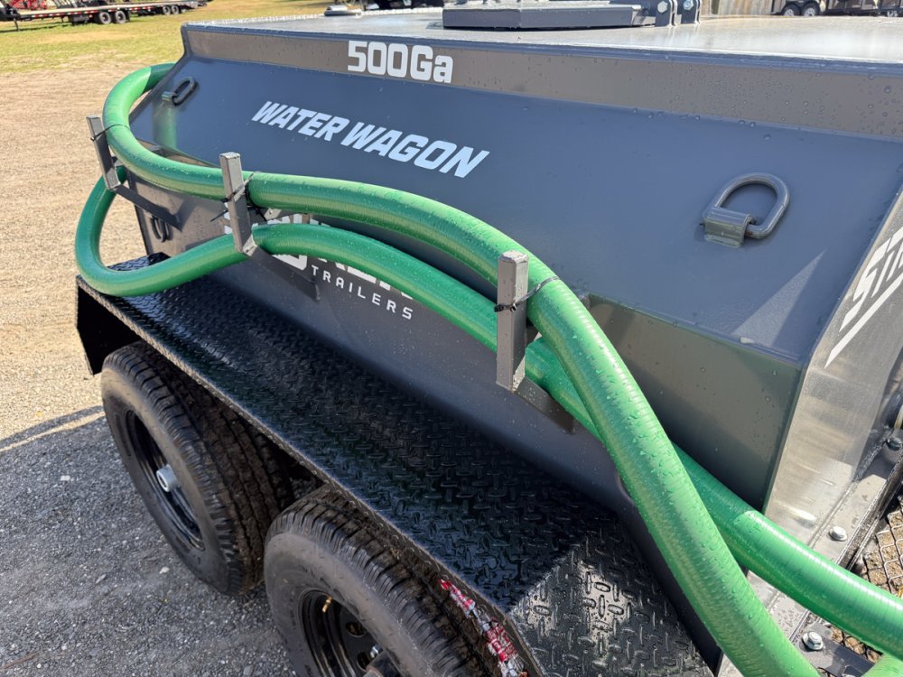 500 Gallon Water Tank Trailer with Pump and Hose EB-428
