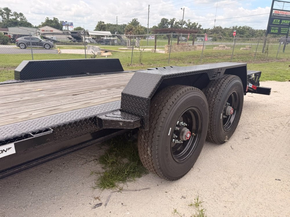 24' HEH Bumper Pull Equipment Trailer (2) 10K Axles, 3' Dove W/ Mountain Ramps 11823