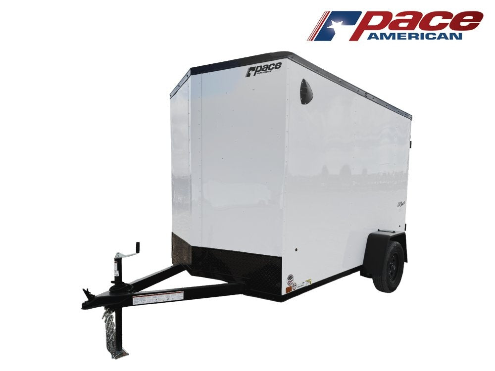 6 x 10 Outback DLX Flat Top V Nose (1) - 3500 lb Axle - Enclosed - Stryker Dealership Group