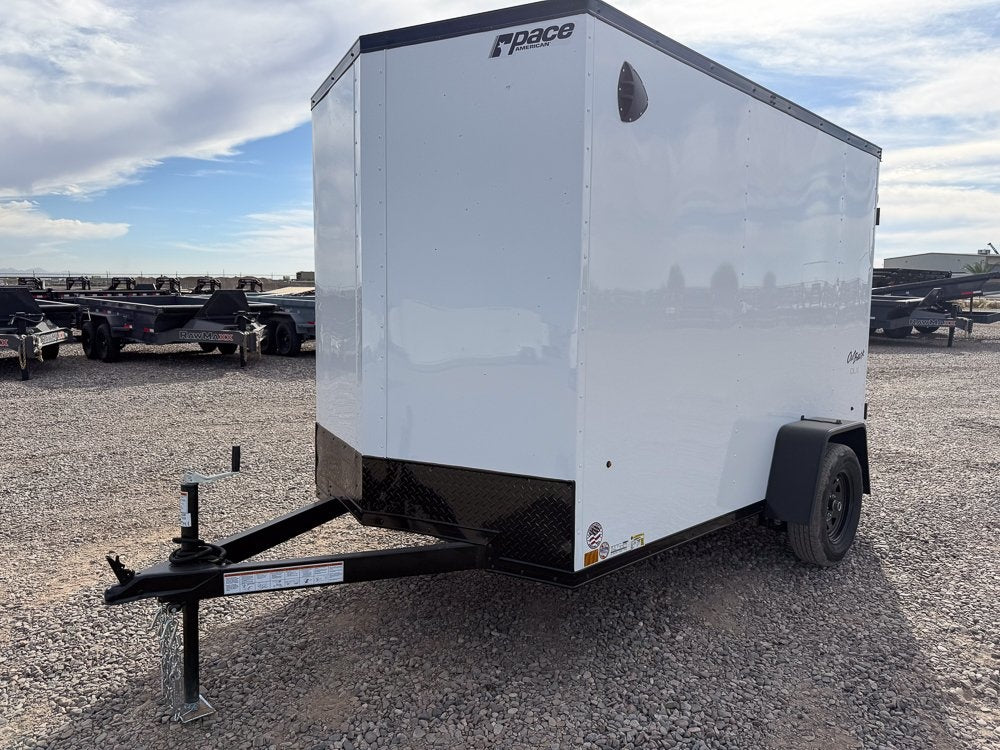 6 x 10 Outback DLX Flat Top V Nose (1) - 3500 lb Axle - Enclosed - Stryker Dealership Group