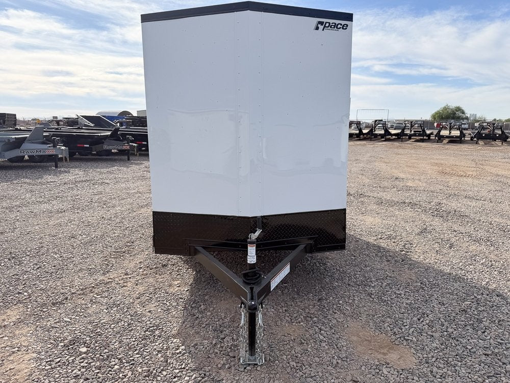 6 x 10 Outback DLX Flat Top V Nose (1) - 3500 lb Axle - Enclosed - Stryker Dealership Group