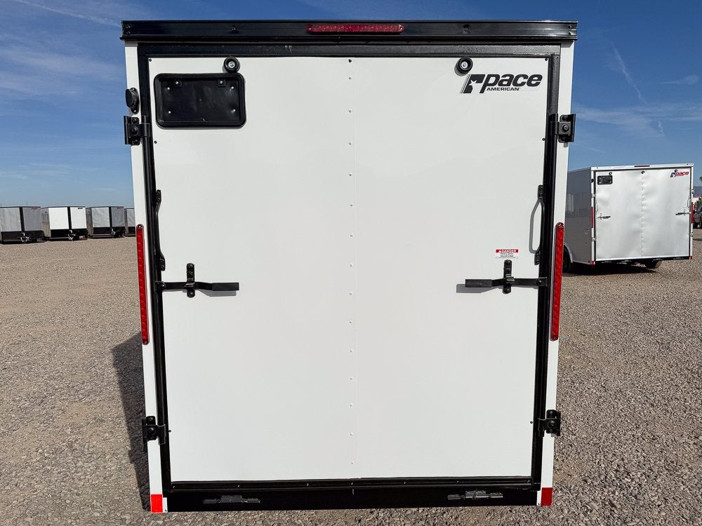 6 x 10 Outback DLX Flat Top V Nose (1) - 3500 lb Axle - Enclosed - Stryker Dealership Group