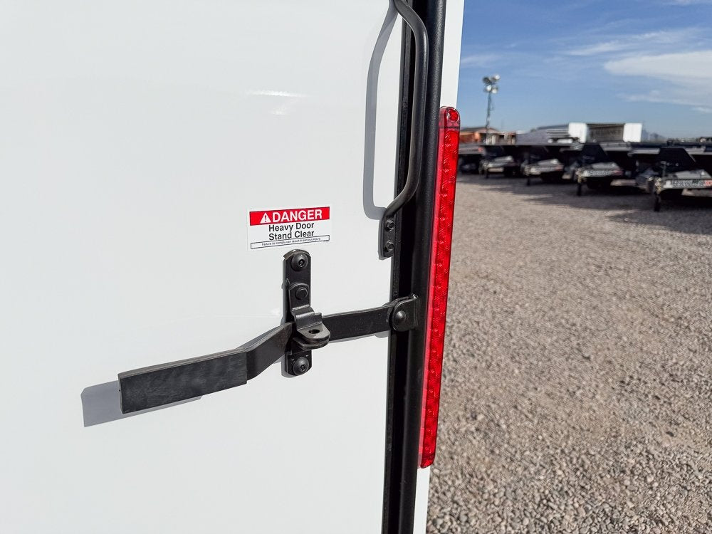 6 x 10 Outback DLX Flat Top V Nose (1) - 3500 lb Axle - Enclosed - Stryker Dealership Group