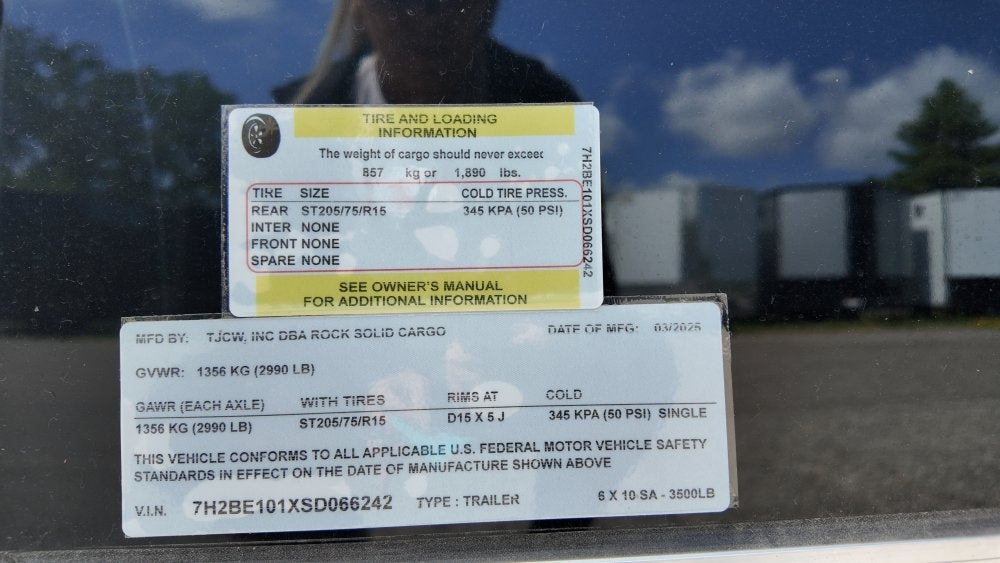 6 x 10 SA Enclosed Trailer - Enclosed/Enclosed - Stryker Dealership Group