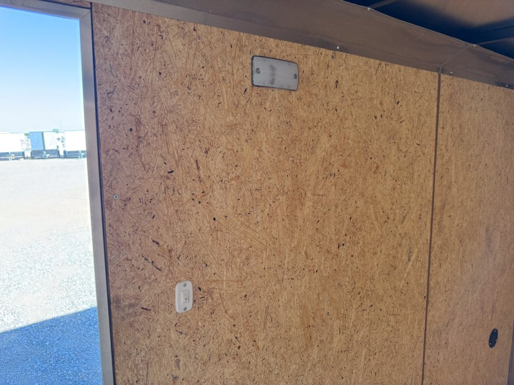 6 x 12 Outback DLX Flat Top V Nose (1) - 3500 lb Axle - Enclosed - Stryker Dealership Group