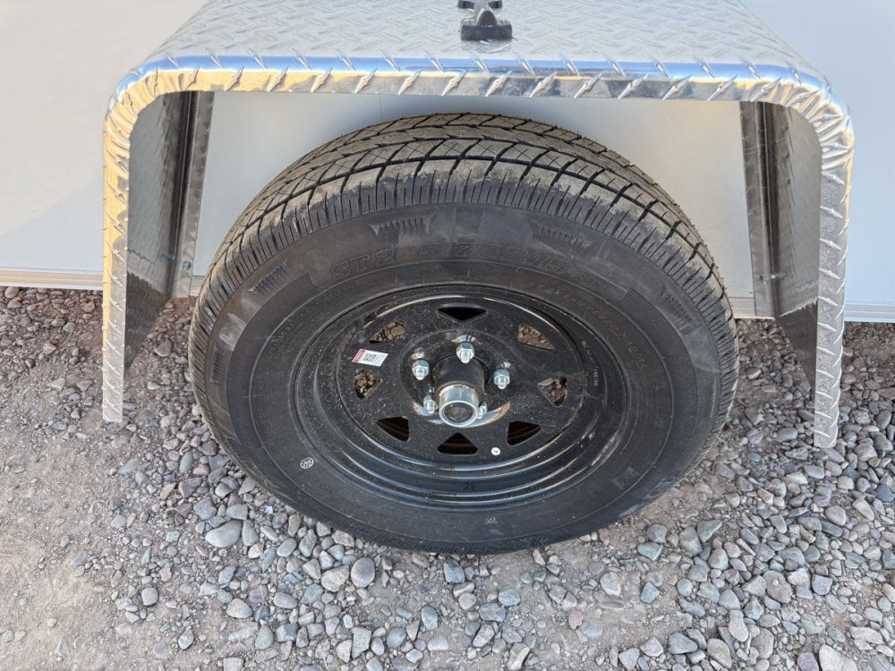 6 x 12 Outback DLX Flat Top V Nose (1) - 3500 lb Axle - Enclosed - Stryker Dealership Group