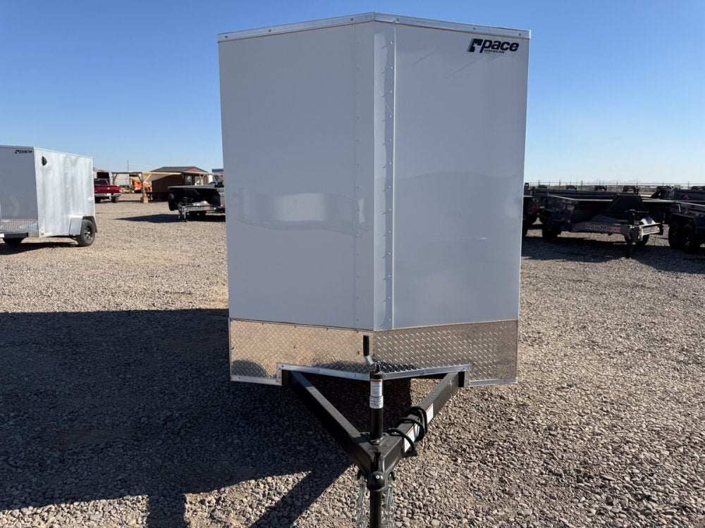 6 x 12 Outback DLX Flat Top V Nose (1) - 3500 lb Axle - Enclosed - Stryker Dealership Group