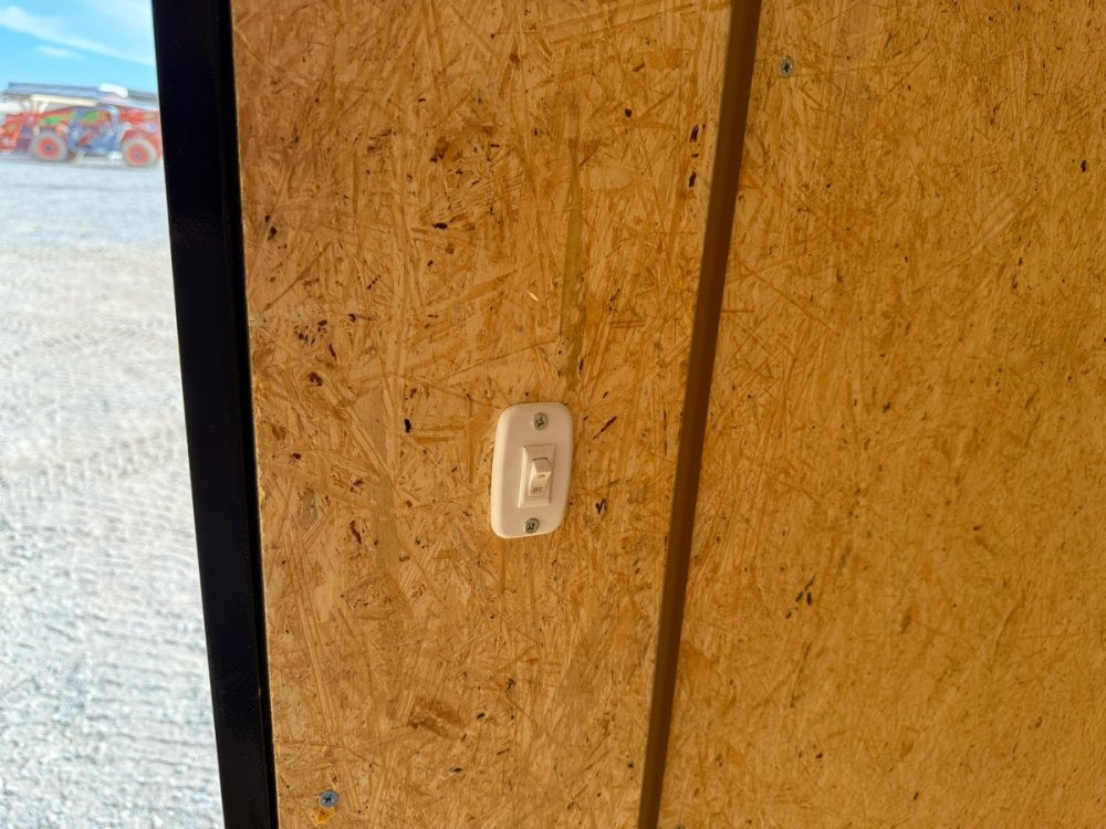 6 x 12 Outback DLX Flat Top V Nose (2) - 3500 lb Axle - Enclosed - Stryker Dealership Group