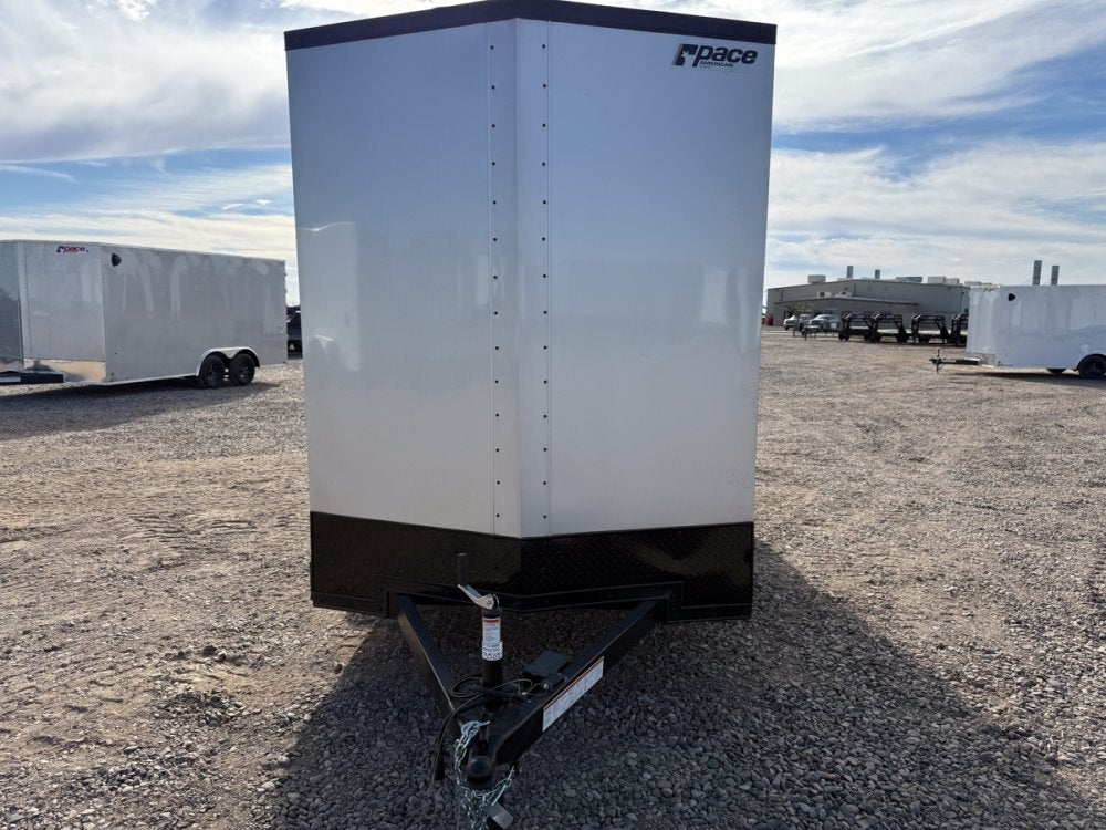 6 x 12 Outback DLX Flat Top V Nose (2) - 3500 lb Axle - Enclosed - Stryker Dealership Group