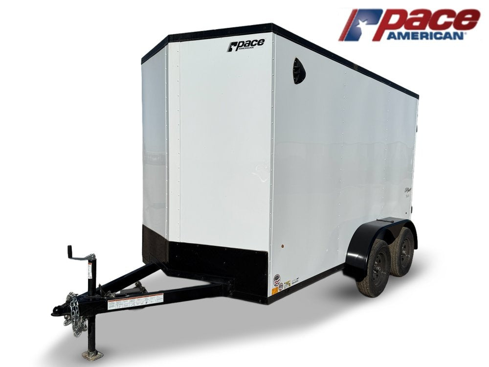 6 x 12 Outback DLX Flat Top V Nose (2) - 3500 lb Axle - Enclosed - Stryker Dealership Group