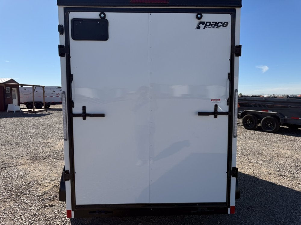 6 x 12 Outback DLX Flat Top V Nose (2) - 3500 lb Axle - Enclosed - Stryker Dealership Group