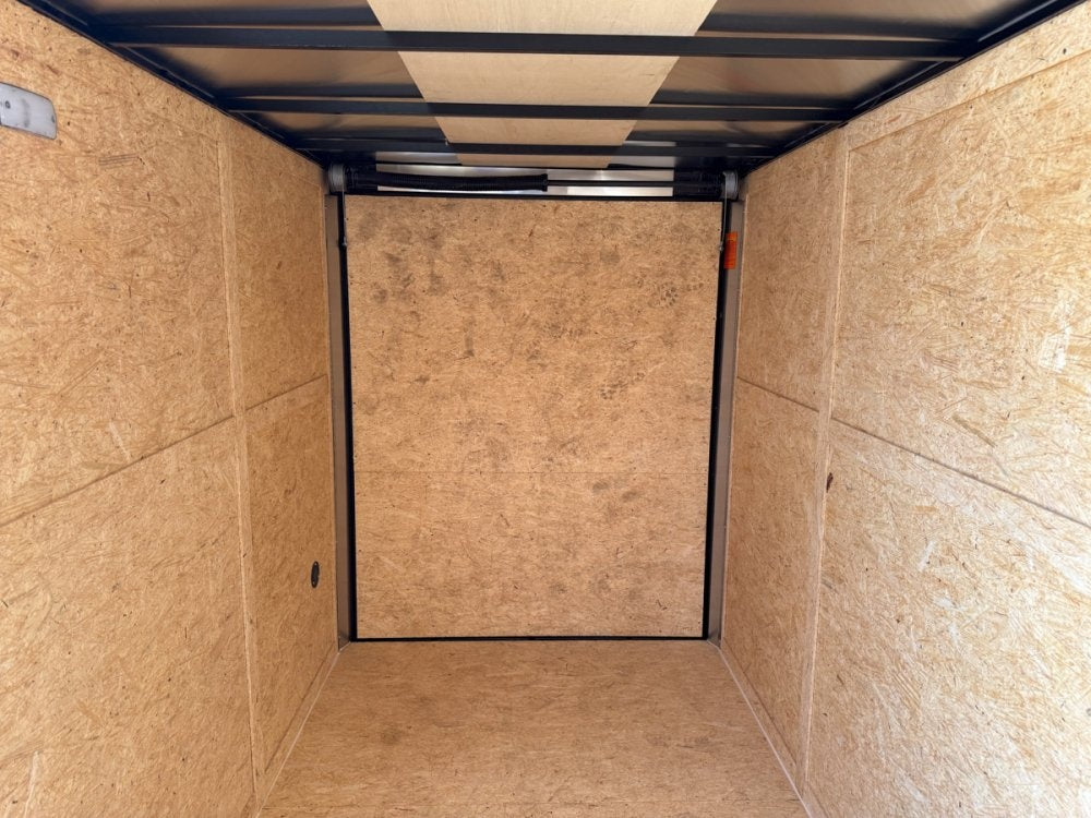 6 x 12 Outback DLX Flat Top V Nose (2) - 3500 lb Axle - Enclosed - Stryker Dealership Group