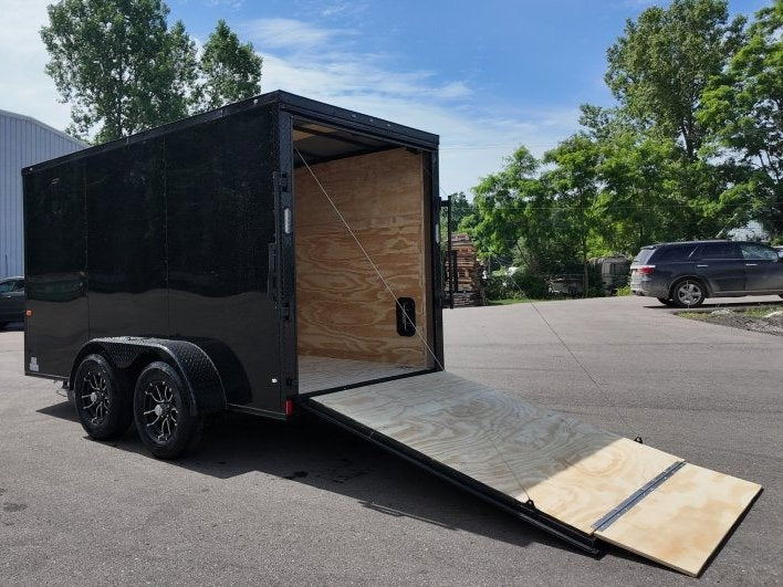 6 x 12 TA Enclosed Trailer - Black Out Package - .080 Polycore - Enclosed/Enclosed - Stryker Dealership Group