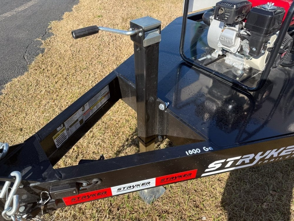 1000 Gallon Water Tank Trailer with Pump and Hose 004582