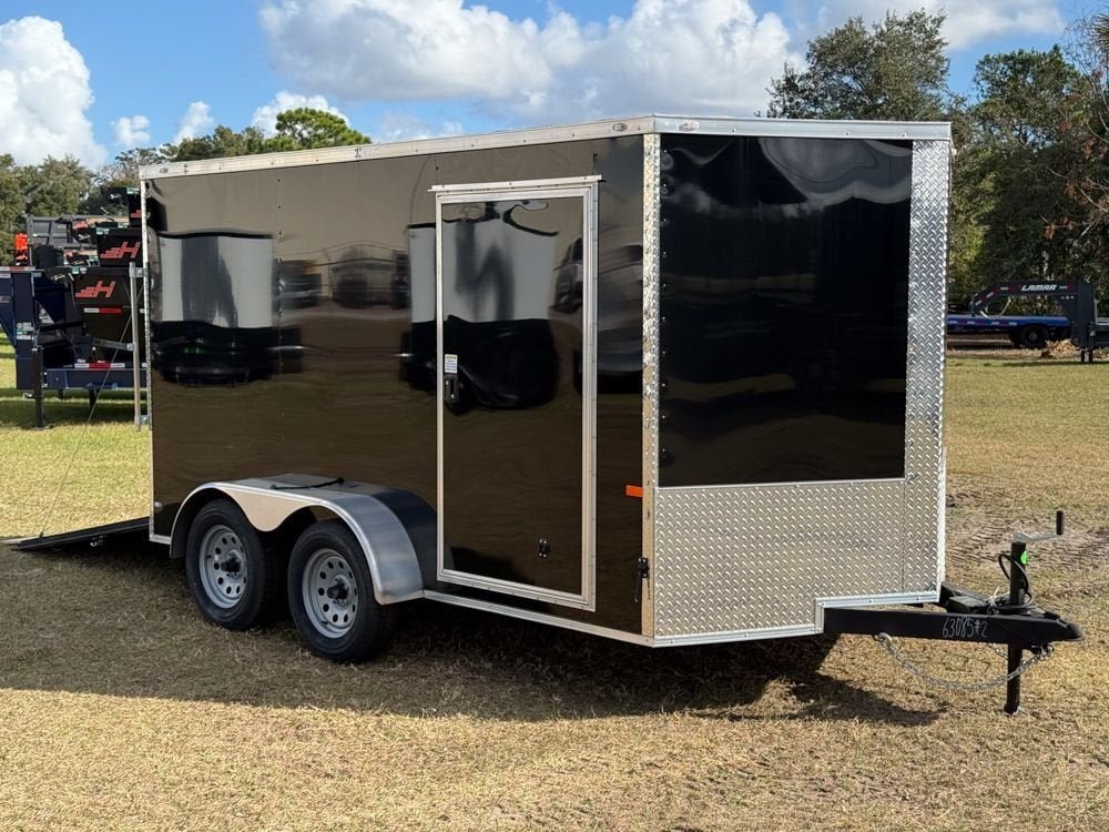 7 x 12 TA Enclosed Trailer - Black Out Package - .080 Polycore - Semi Screwless 63085 - Stryker Dealership Group