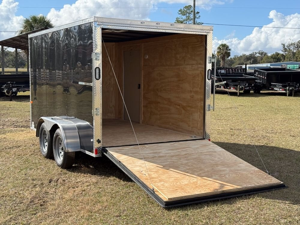 7 x 12 TA Enclosed Trailer - Black Out Package - .080 Polycore - Semi Screwless - Enclosed - Stryker Dealership Group