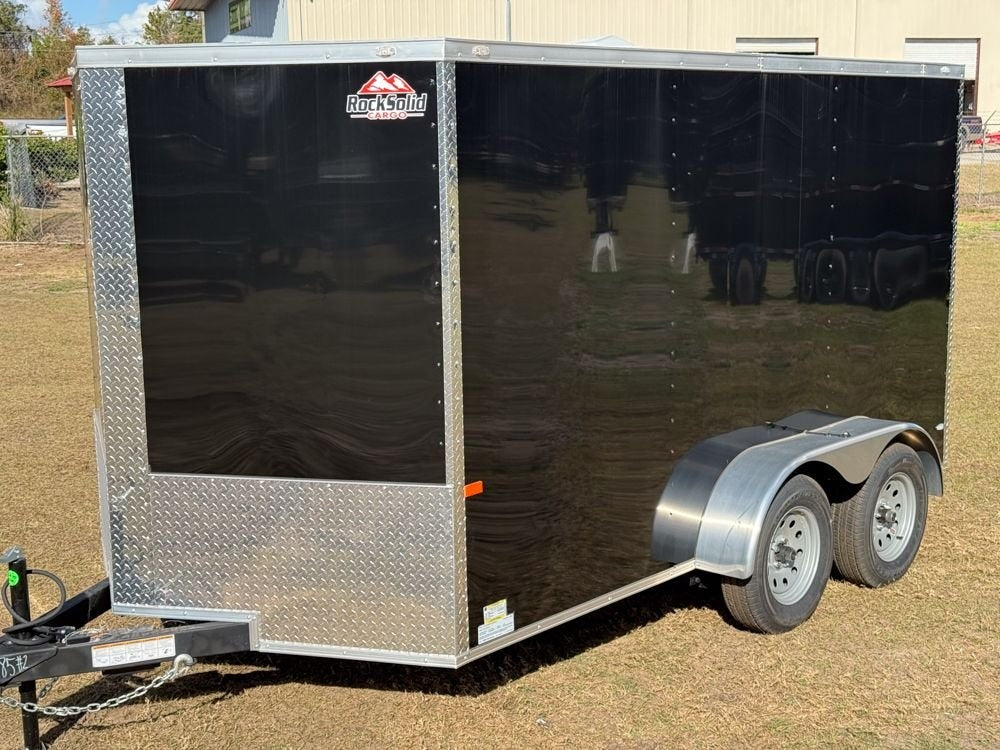 7 x 12 TA Enclosed Trailer - Black Out Package - .080 Polycore - Semi Screwless - Enclosed - Stryker Dealership Group