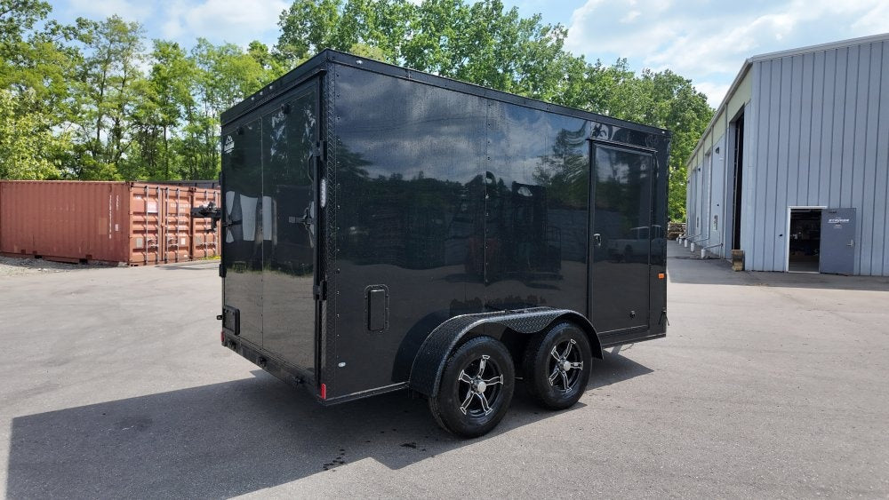 7 x 12 TA Enclosed Trailer - Black Out Package - .080 Polycore - Semi Screwless - Enclosed - Stryker Dealership Group