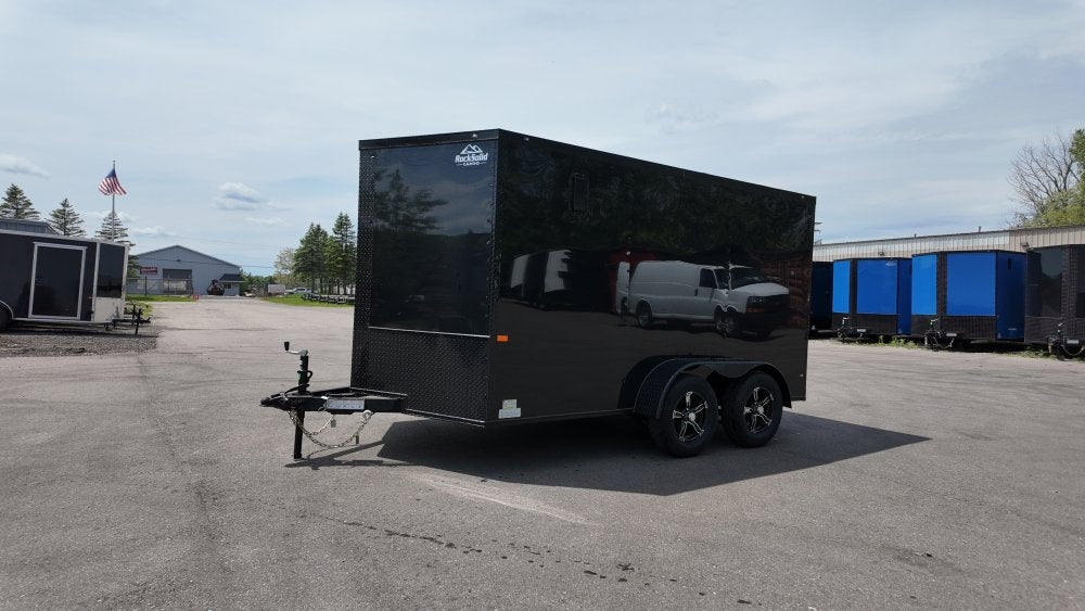 7 x 12 TA Enclosed Trailer - Black Out Package - .080 Polycore - Semi Screwless - Enclosed - Stryker Dealership Group