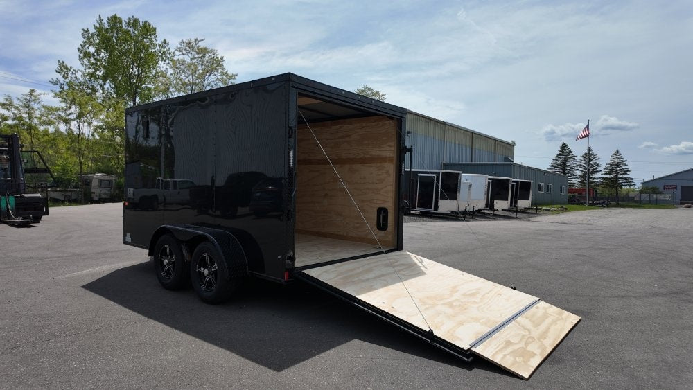 7 x 12 TA Enclosed Trailer - Black Out Package - .080 Polycore - Semi Screwless - Enclosed - Stryker Dealership Group