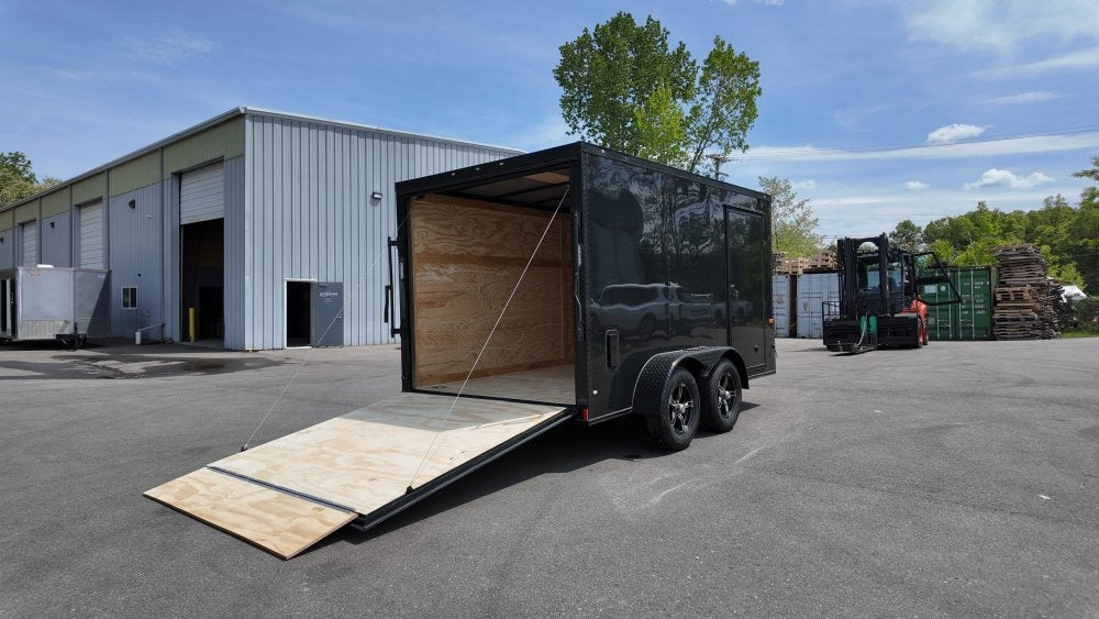 7 x 12 TA Enclosed Trailer - Black Out Package - .080 Polycore - Semi Screwless - Enclosed - Stryker Dealership Group
