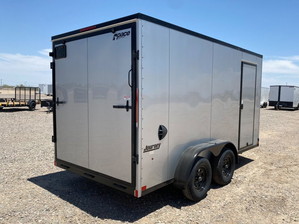 7 x 14 Journey SE Flat Top Sloped V Nose (2) 3500 lbs Axles - Enclosed - Stryker Dealership Group