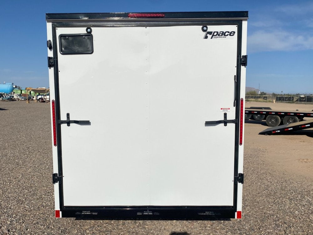 7 x 14 Outback DLX Flat Top V Nose (2) - 3500 lbs Axles - Enclosed - Stryker Dealership Group