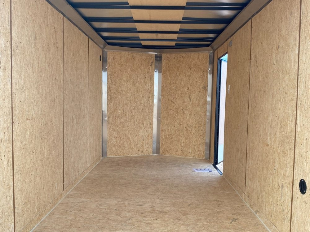 7 x 14 Outback DLX Flat Top V Nose (2) - 3500 lbs Axles - Enclosed - Stryker Dealership Group