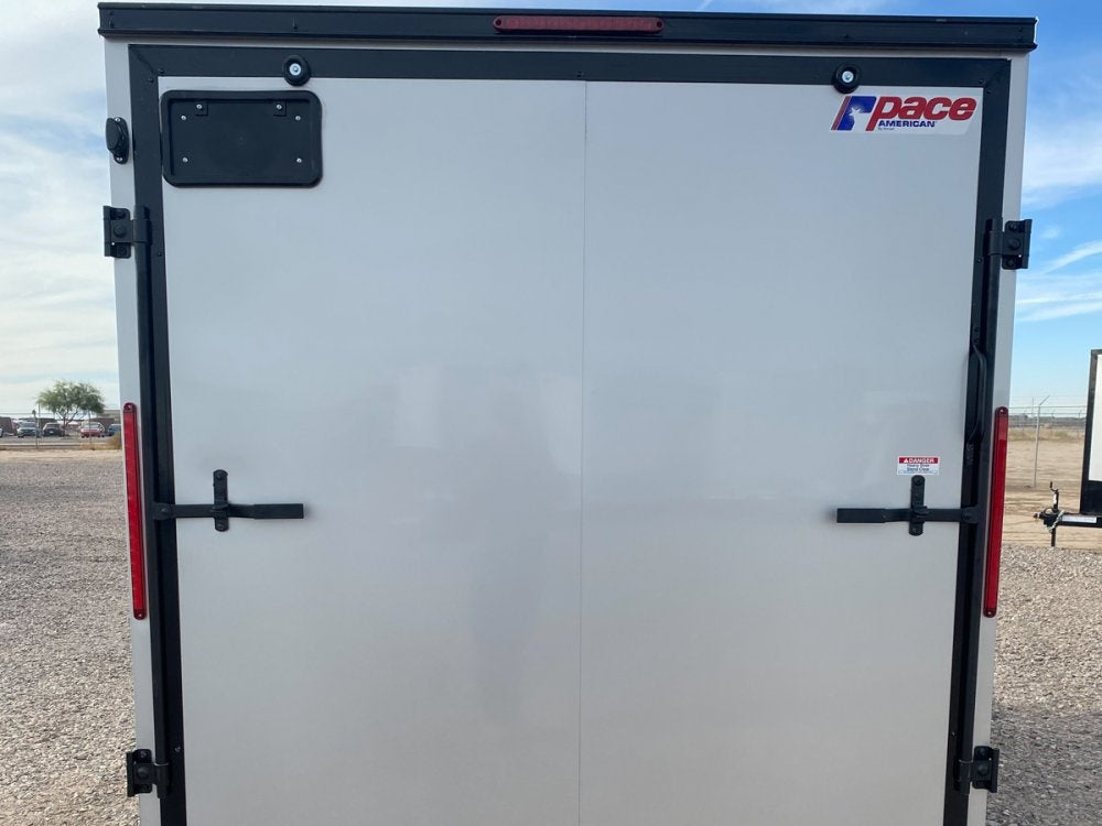 7 x 14 Outback DLX Flat Top V Nose (2) - 3500 lbs Axles - Enclosed - Stryker Dealership Group