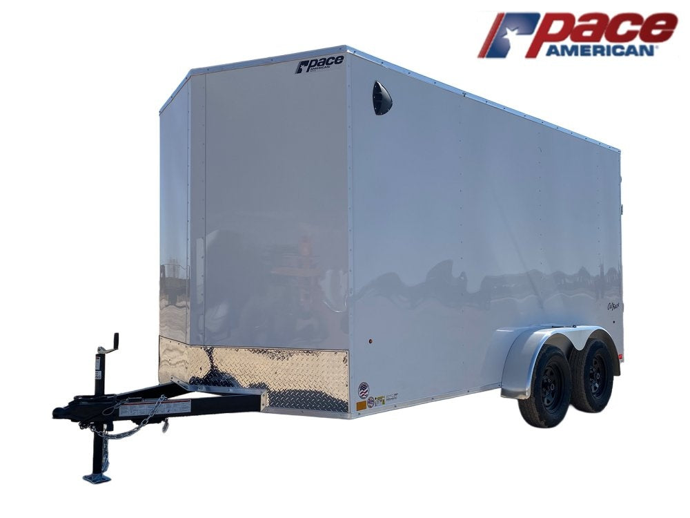 7 x 14 Outback DLX Flat Top V Nose (2) - 3500 lbs Axles - Enclosed - Stryker Dealership Group