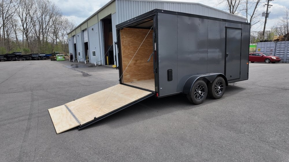 7 x 14 TA Enclosed Trailer - Black Out Package - .080 Polycore - Enclosed - Stryker Dealership Group