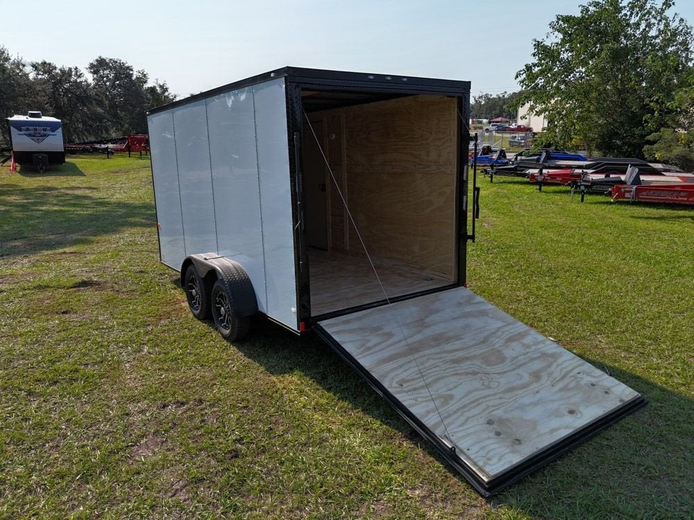 7 x 14 TA Enclosed Trailer - Black Out Package - .080 Polycore - 7' Interior - Enclosed - Stryker Dealership Group