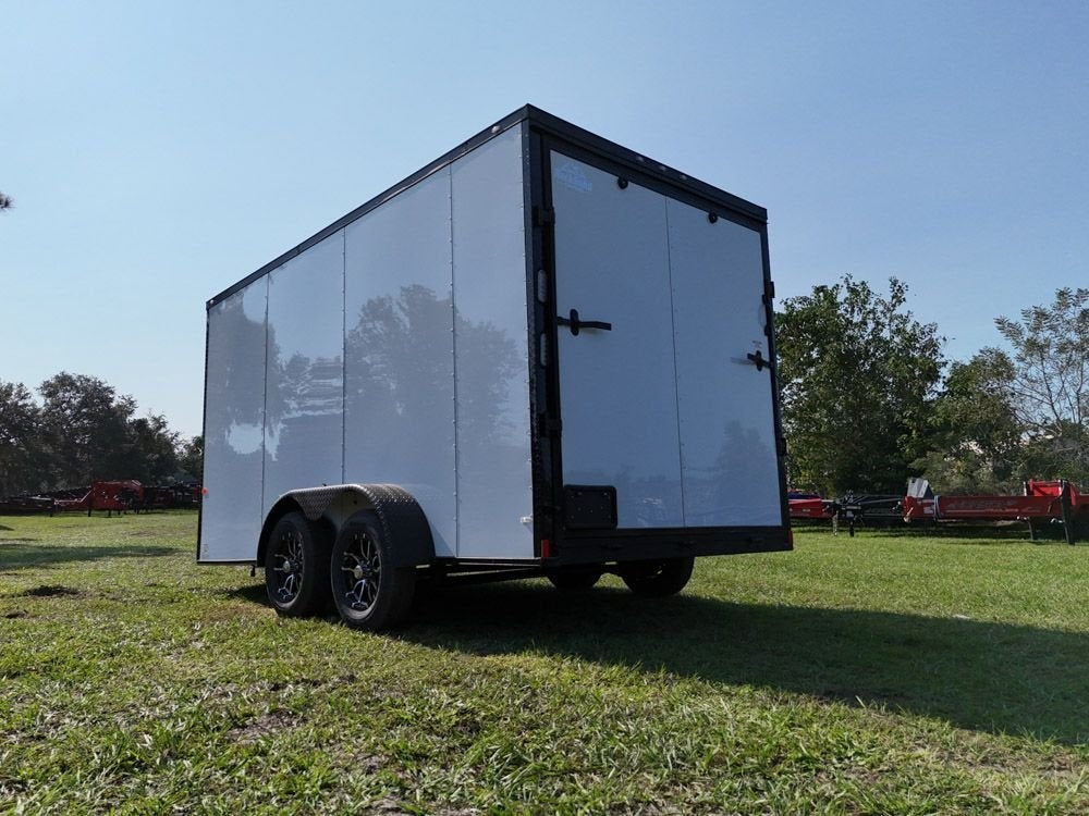 7 x 14 TA Enclosed Trailer - Black Out Package - .080 Polycore - 7' Interior - Enclosed - Stryker Dealership Group