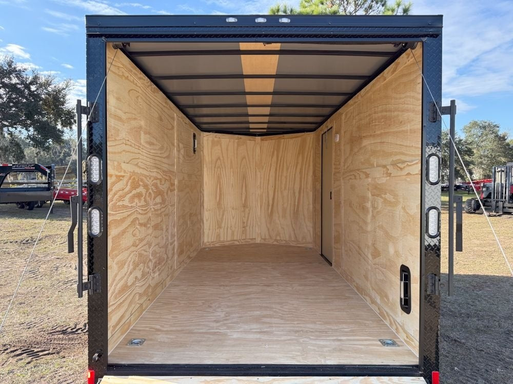 7 x 14 TA Enclosed Trailer - Black Out Package - .080 Polycore - 7' Interior - Enclosed - Stryker Dealership Group