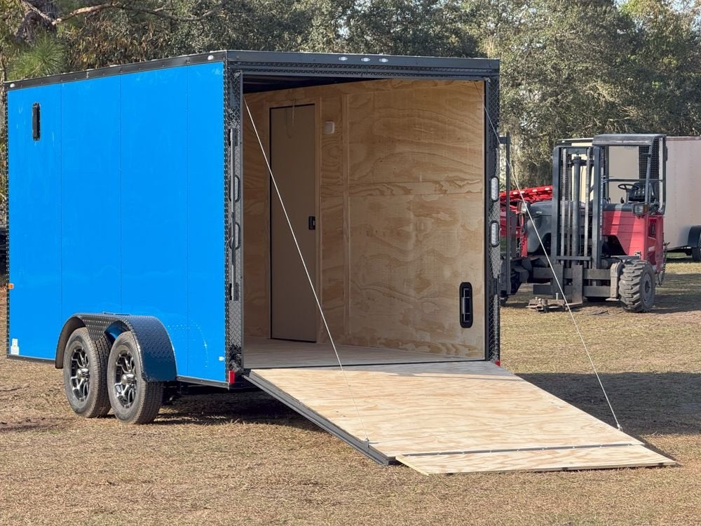 7 x 14 TA Enclosed Trailer - Black Out Package - .080 Polycore - 7' Interior - Enclosed - Stryker Dealership Group