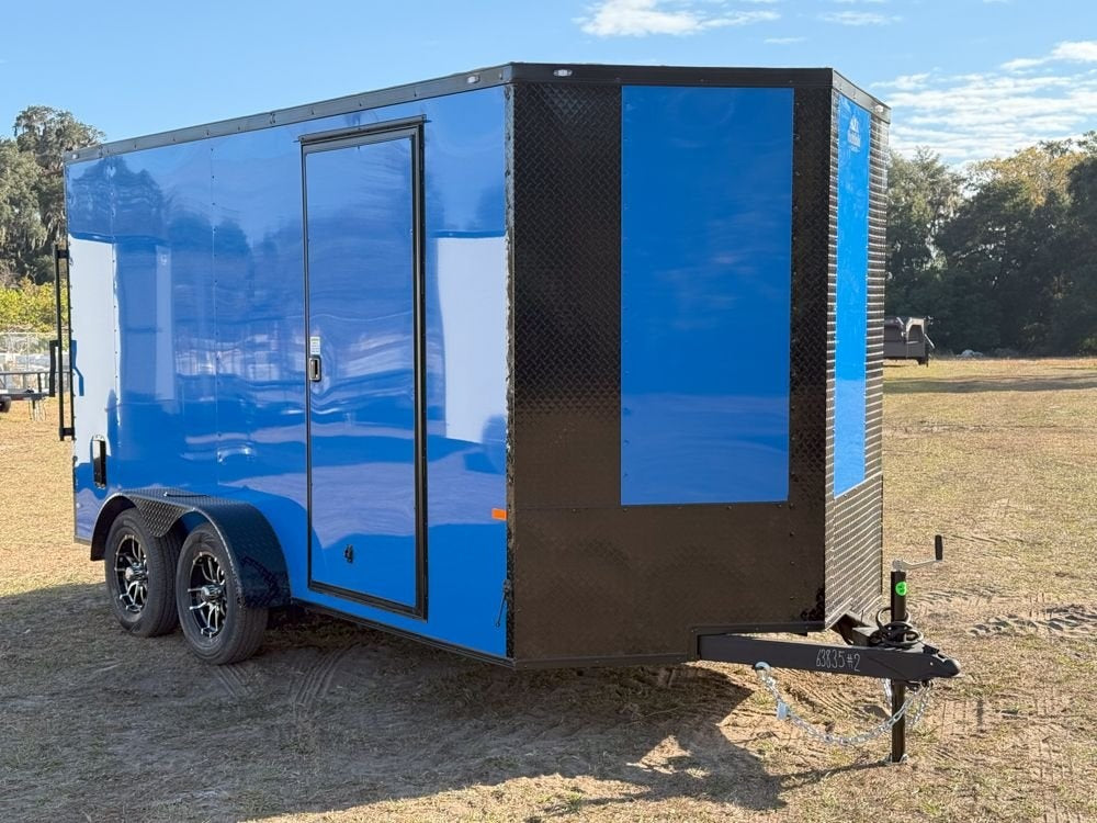 7 x 14 TA Enclosed Trailer - Black Out Package - .080 Polycore - 7' Interior - Enclosed - Stryker Dealership Group