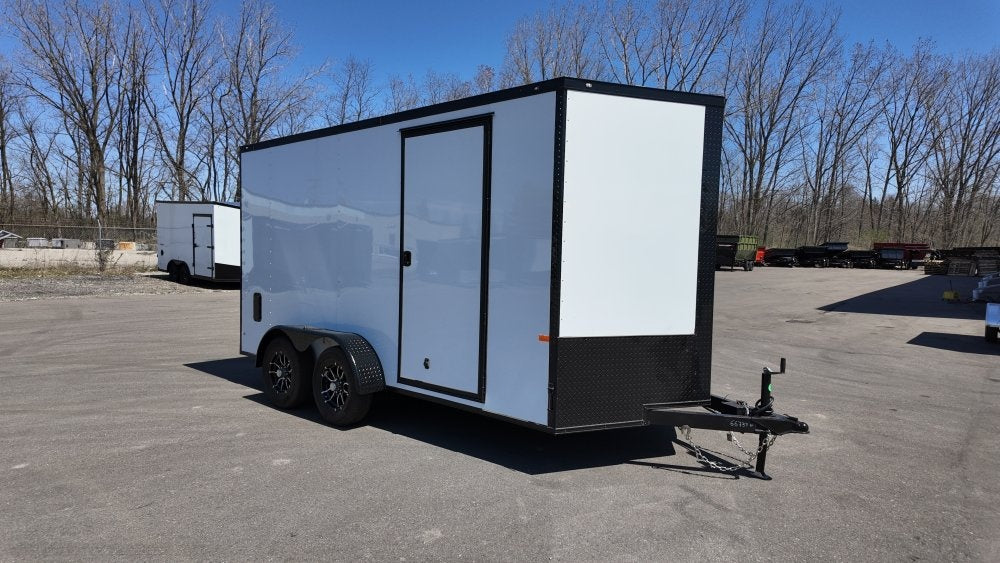 7 x 14 TA Enclosed Trailer - Black Out Package - .080 Polycore - 7' Interior - Enclosed - Stryker Dealership Group
