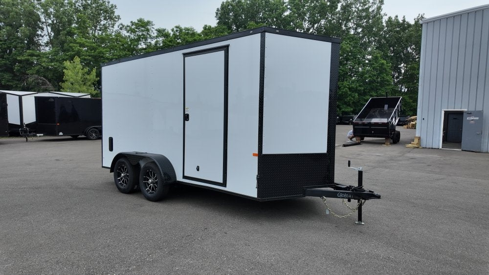7 x 14 TA Enclosed Trailer - Black Out Package - .080 Polycore - 7' Interior - Enclosed - Stryker Dealership Group