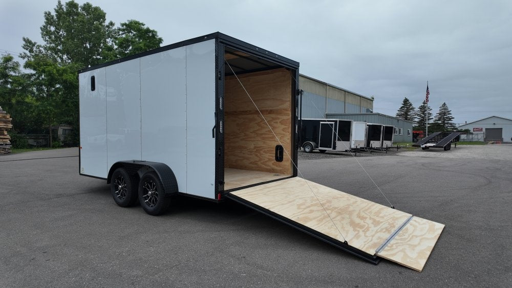 7 x 14 TA Enclosed Trailer - Black Out Package - .080 Polycore - 7' Interior - Enclosed - Stryker Dealership Group