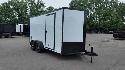 7 x 14 TA Enclosed Trailer - Black Out Package - .080 Polycore - 7' Interior - Enclosed - Stryker Dealership Group